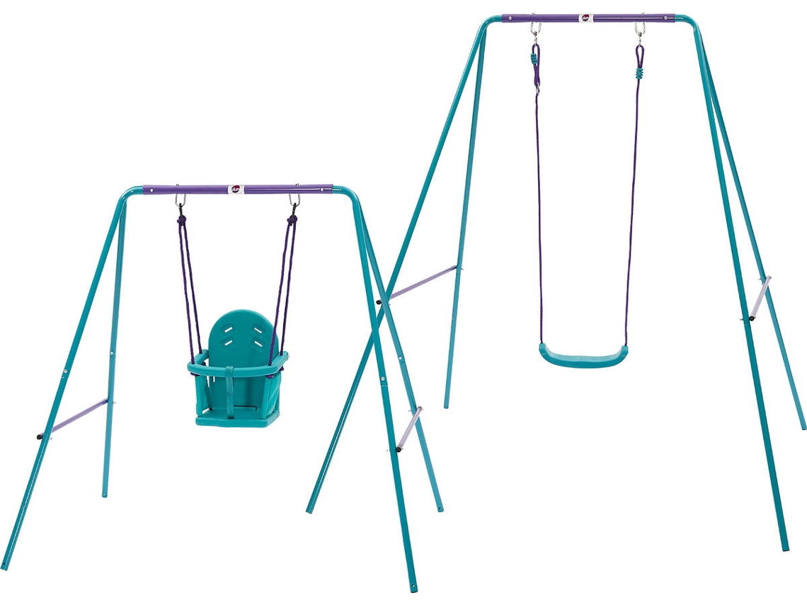 Columpio 2 en 1 Plum Metal turquesa