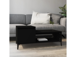 Mesa de Centro Apoyo 100X50X45 cm Derivados Madera Negro