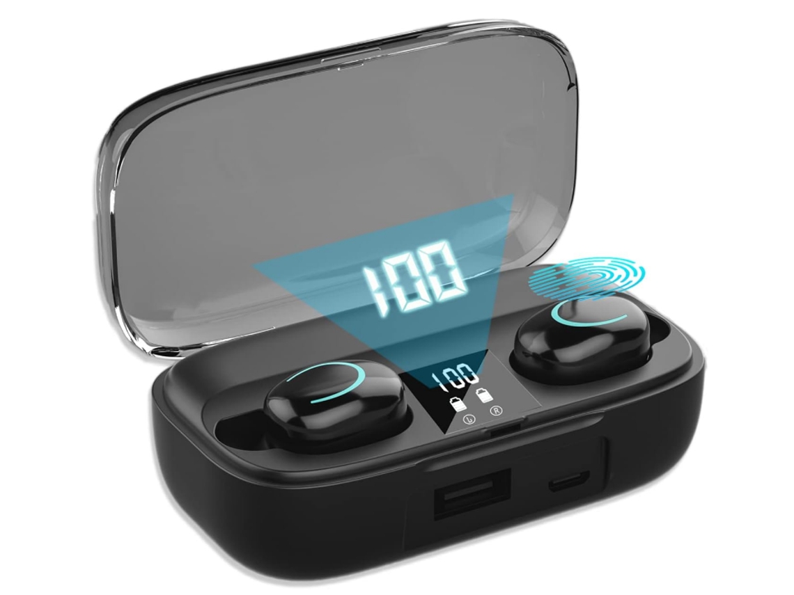 Auriculares YIZHOOD Bluetooth Negro