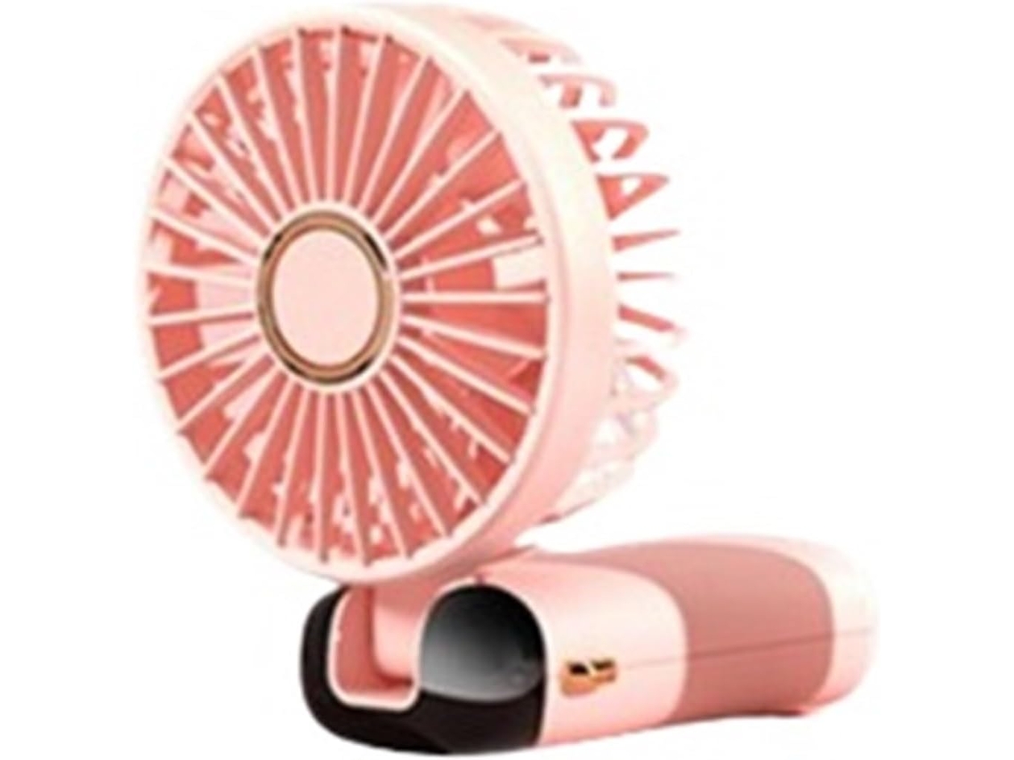 Mini Ventilador De Escritorio Usb Portátil Plegable Para Colgar Al Cuello 5 Velocidades Recargable Por