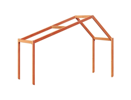 Techo De Cama De Los Niños VIDAXL Marrón (213x95.5x144.5 cm)