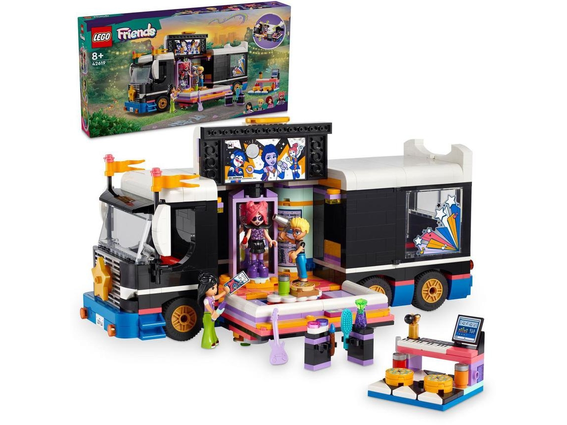 LEGO Friends: Autocarro de Tour de Estrela Pop (845 peças)