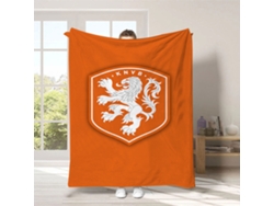 Manta polar naranja con el león de la KNVB de los Países Bajos, 150x130cm, STELASPLEN