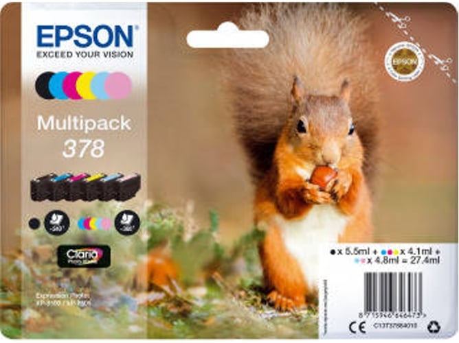 Pack cartuchos de tinta EPSON 378 - C13T37884010