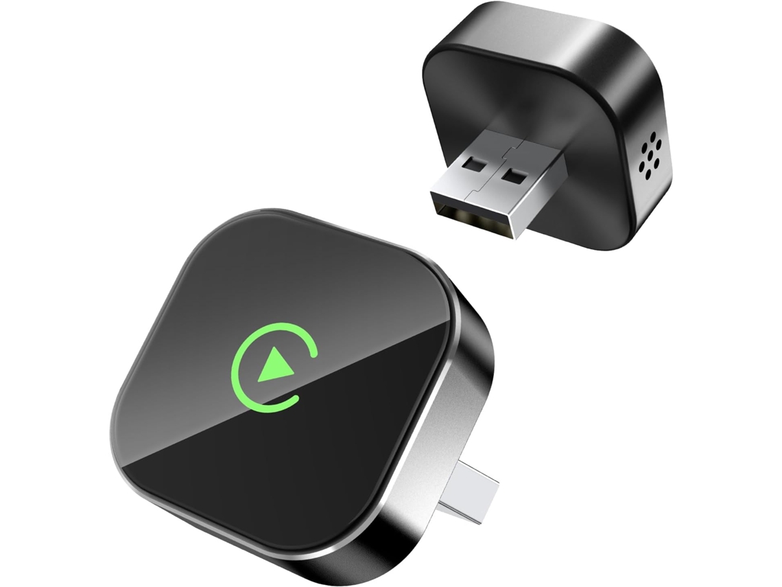 Adaptador Inalámbrico De Carplay 2026 Convertidor De Com Fio A Inalámbrico Usb A C Para Carros Apple Ios10+