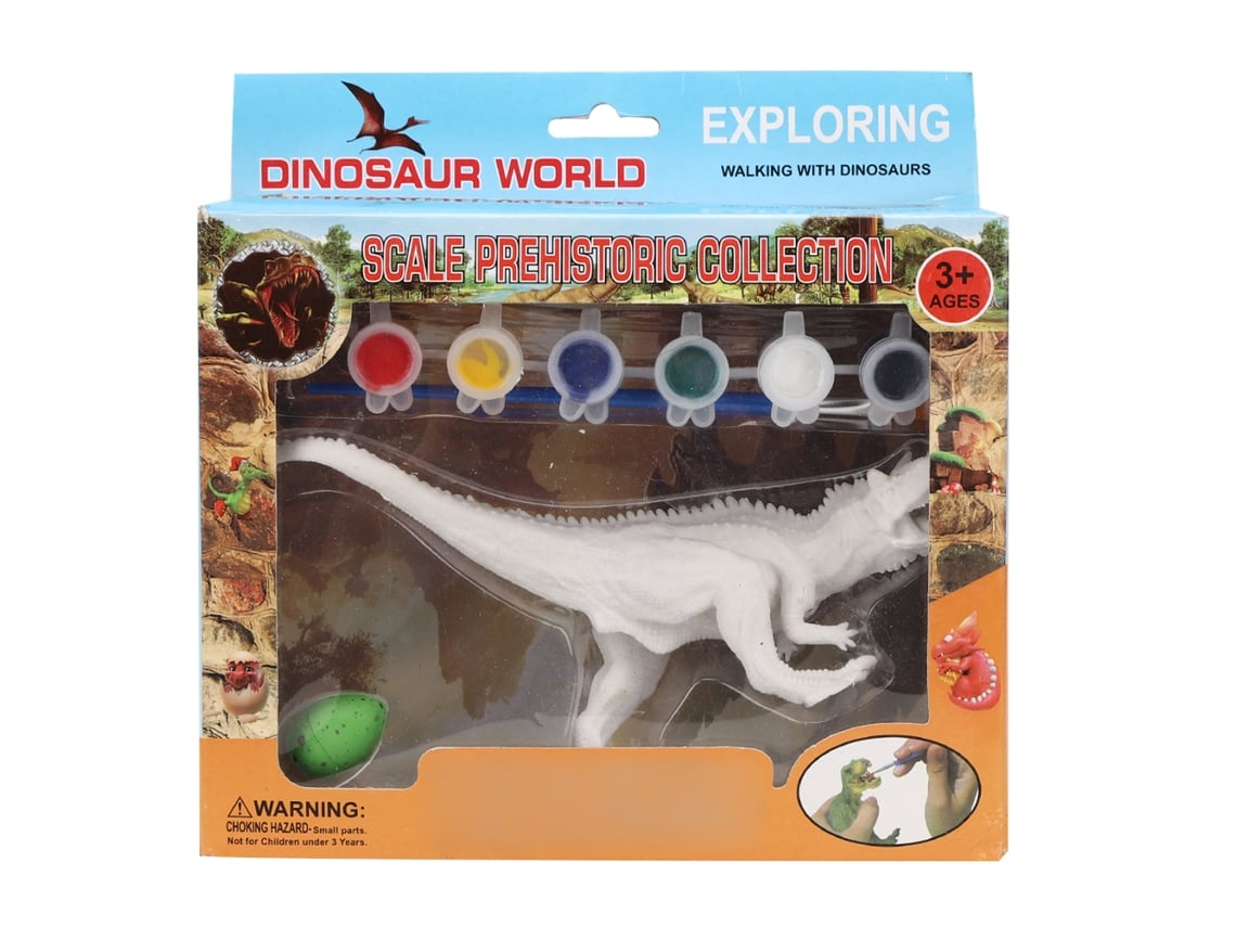 Rebe-modelo De Dinossauro De Simulação Diy Para Pintar Ovos De Dinossauro Brinquedo Presente Para Crianças Carnotaurus