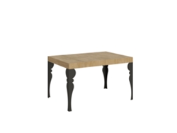 Mesa extensible Paxon 140/400x90 cm roble natural con patas antracita Itamoby