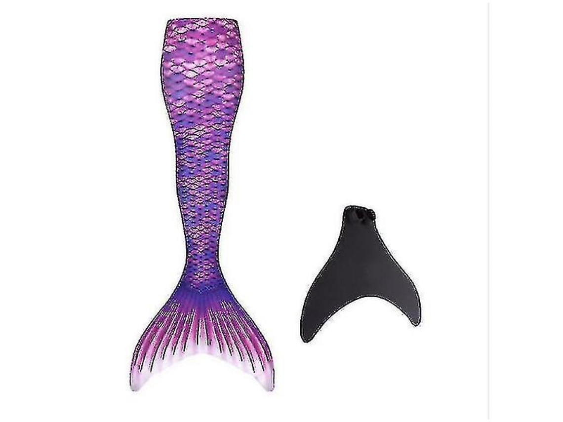KOFIHETY Cola de Sirena Resistente para Niños Nadar - Incluye Monofin, Color Morado
