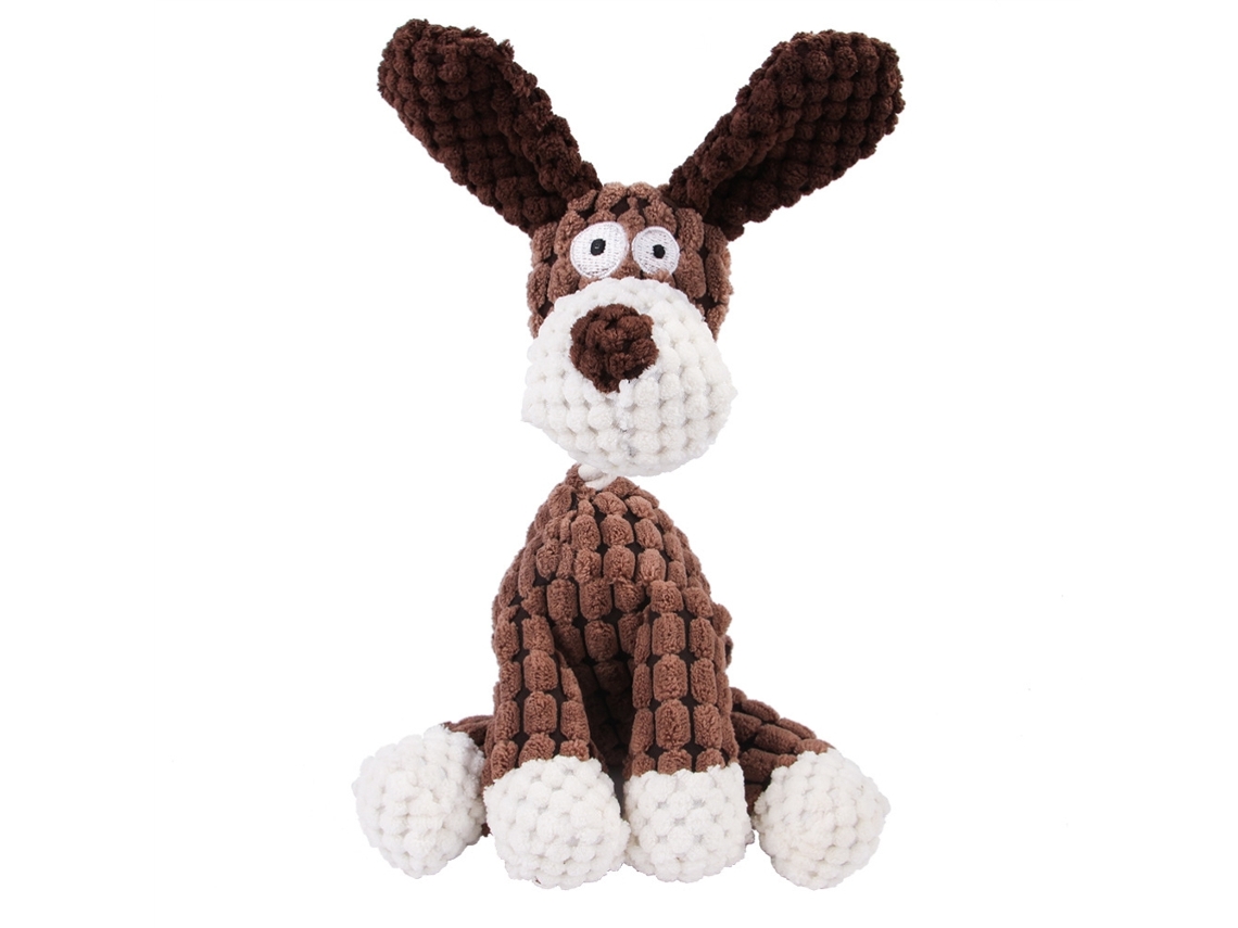 Juguete De Peluche Para Perros Con Forma De Burro De Pana, Con Sonido Y Contenido Resistente Para Masticar.