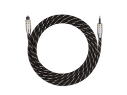 Cable De Audio Óptico Toslink Para Miniconector Spdif De 3,5 Mm Con Conector Chapado En Oro De 1,5 M