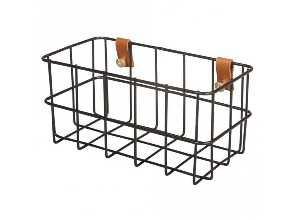 Cesta de alambre 16,5 x 8 x 8 cm - Negro