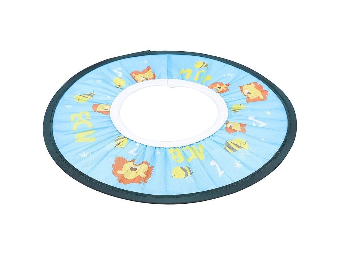 Gorro De Baño Infantil Ajustable De Tpe Con Protección Para Ojos Y Oídos, Gorro Azul Para Champú Para Niños.