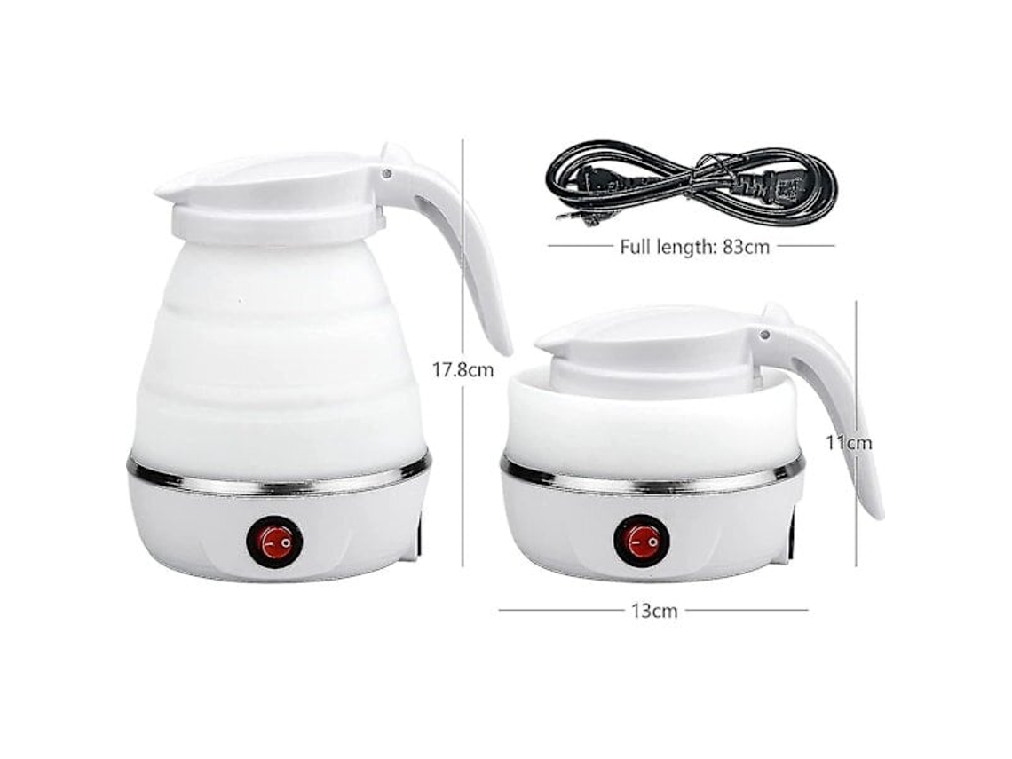 Caldeira Caldeira Plegable 2024 Caldeira De Viaje De Silicona 0,6l Caldeira Eléctrica Plegable Para Camping Fw