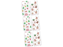 Juego De Estuches De 6 Piezas Con Diseño Navideño, Elementos Festivos, Acabado Impecable, Fácil Acceso A Los Puertos Y
