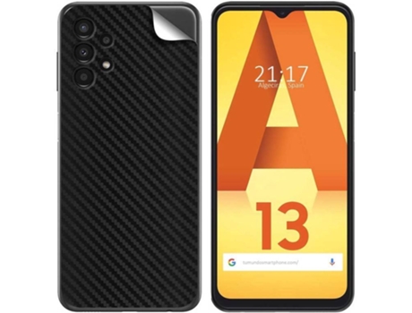 Carcasa para Samsung Galaxy A13 4G TUMUNDOSMARTPHONE Vinilo Textura Carbono Multicolor