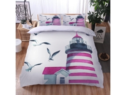 Juego Ropa Cama Funda Nórdica Microfibra Juego Estampado Almohada Material 140x200cm 140 X 200 Cm 65