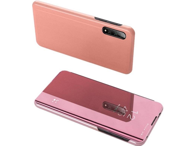 Funda Xiaomi Mi A3 LMOBILE Clear View Rosa