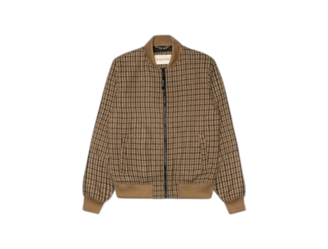 Chaqueta Unisex REVOLUTION Acolchada Cuello Canalé Marrón (2XL)
