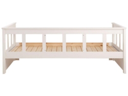 Cama Infantil FURNLUX Classic Pino (Blanco, Madera Maciza - 80X209X100 Cm / 90X200 Cm)