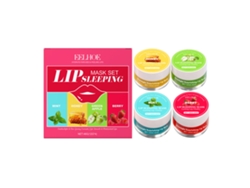 Set de cuatro mascarillas labiales reparadoras para dormir.