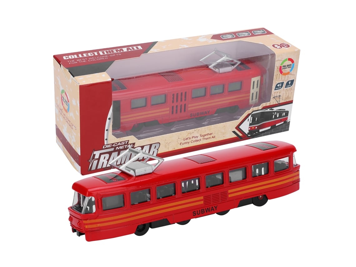 Brinquedo De Carro De Retorno Para Crianças Com Luz E Som Modelo De Liga 1:90 Tipo Moderno Vermelho