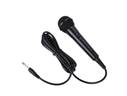 Micrófono dinámico portátil con cable para karaoke con sonido nítido.