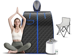 Kit De Sauna Portátil, Tienda De Vapor Portátil Con Silla Plegable Incluida, Spa Doméstico De 1000 W