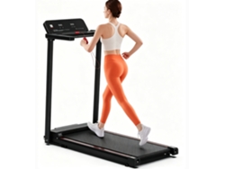 Cinta de correr Rolipo Q30 con una velocidad máxima de 12 km/h, monitor de frecuencia cardíaca, conectividad mediante aplicación, motor silencioso y diseño plegable.