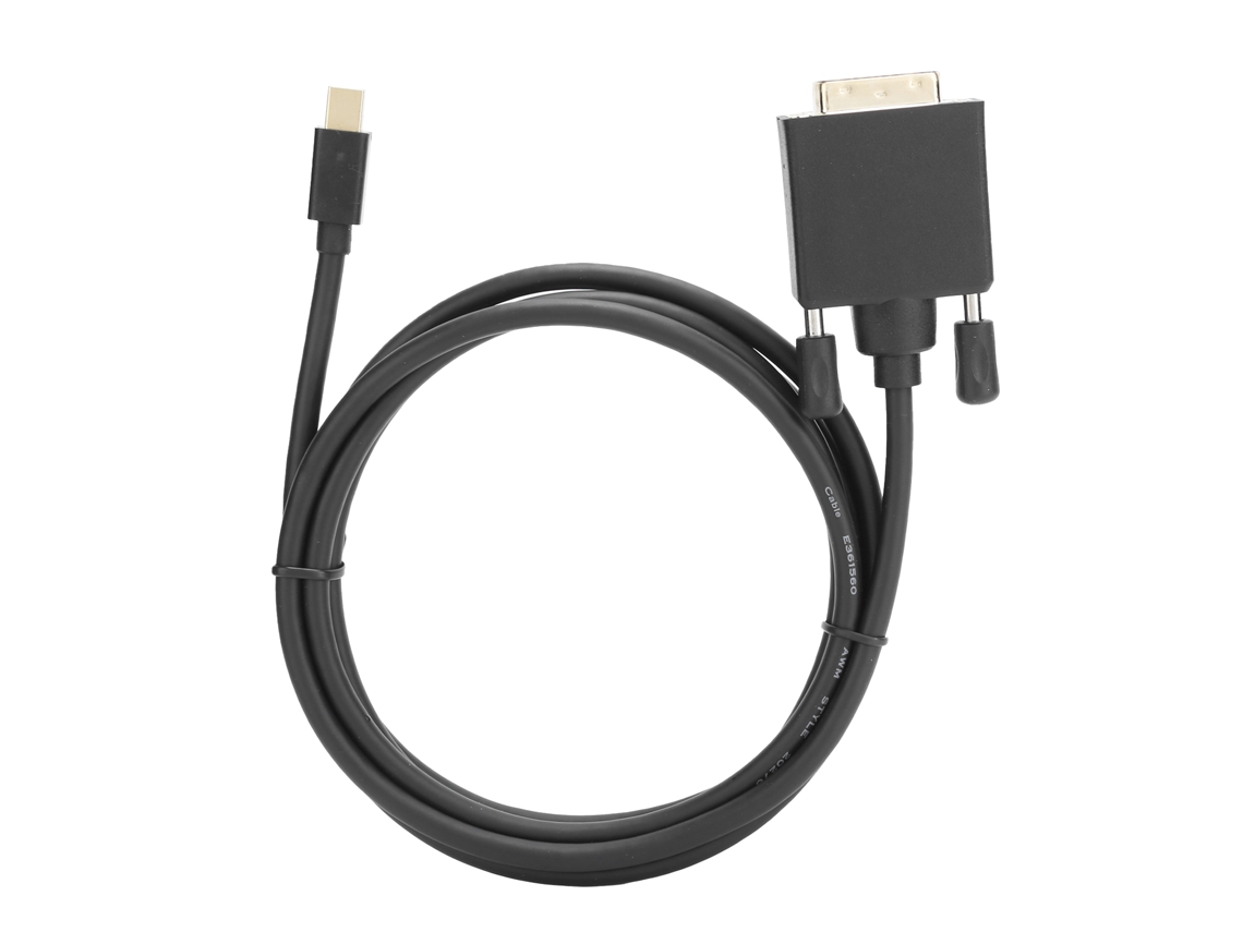 Cable Adaptador Mini Dp A Dvi Con Conductor De Cobre 4k 1080p Abs 1,8 M/5,9 Pies