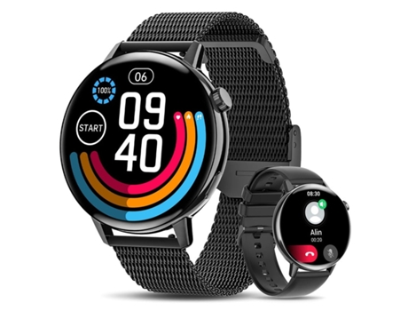 I39H Smartwatch Bluetooth Llamada Música Ip67 Reloj 1.39'' Negro VEANXIN