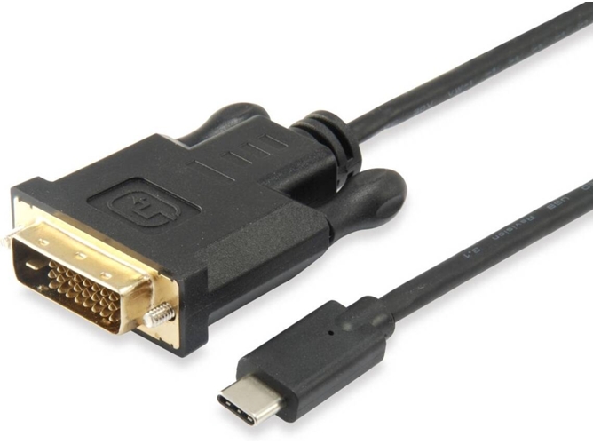 Adaptador EQUIP USB C para DVI-D Dual Link (Macho-Macho - 1.8 m)