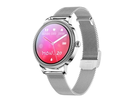 Smartwatches Chronus Pulsera Inteligente para Mujer con Touch 1 09 Pulgadas Ip68 Resistente al Agua Plata AUJEZON