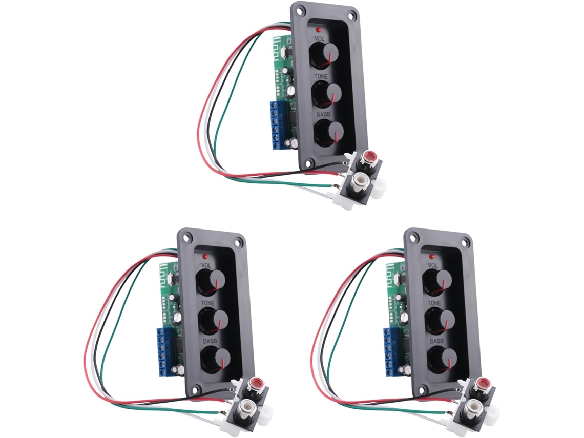 3x Tarjeta De Audio Amplificador Potencia Bluetooth 5.0 Etapa Mono 30w Decodificador Disco U Aux Línea