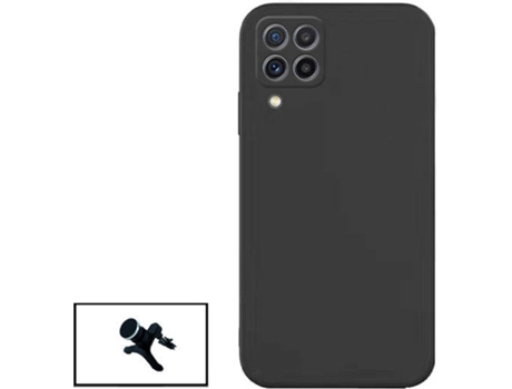Kit Carcasa + Soporte Samsung Galaxy M22 PHONECARE Silicona Liquida