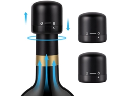Tapon De Vidrio Para Vino, Conservador De Vino Con Silicona, Reutilizable, Paquete De 3