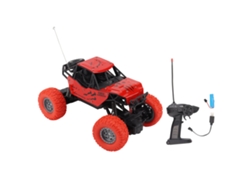 Coche teledirigido todoterreno a escala 1/18, 4 canales, recargable, carrocería de aleación, tipo crawler para niños, rojo (2026)