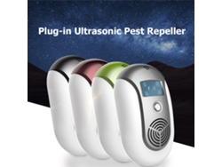 Repelente Ultrasónico Enchufable Para Plagas, Ratas, Mosquitos Y Cucarachas Con Luz Intermitente, Frecuencia Variable O Constante, Control De Plagas.