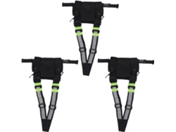 Conjunto De 3 Radios De Bolsillo, Arnés Para Radio, Chaleco, Bolsa De Transporte, Walkie-talkie Bidireccional, Uv 5r+, Verde