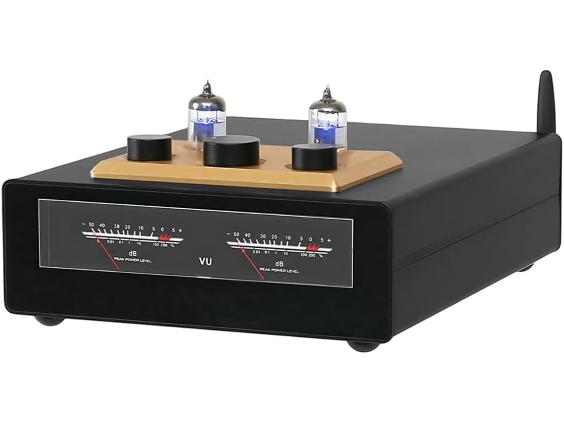 Amplificador Hifi Profesional D325j Tpa3255 De 300 W + Bluetooth De Calidad Audiófila. Amplificador De Válvulas 6j1 Equipado Con Medidor Vu.