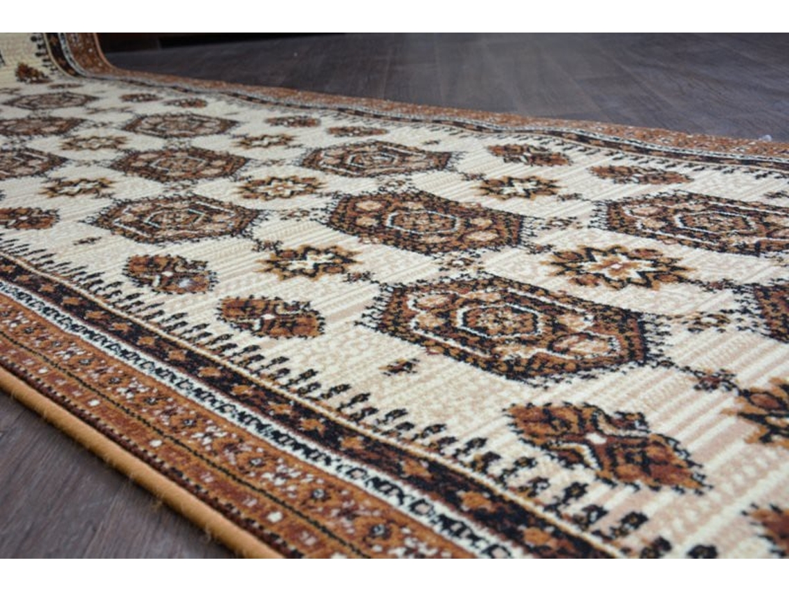 Alfombra de Pasillo Bcf Zegary Beige 120 cm