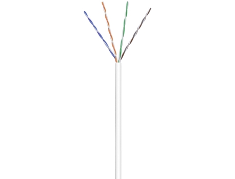 Goobay CAT 6 U/UTP 100m cable de red Blanco Cat6 U/UTP (UTP)