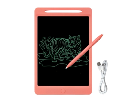 Tableta de escritura LCD recargable, tableta de dibujo a mano de 11,5 pulgadas, tablero de dibujo con pantalla colorida con botón de bloqueo de láp...