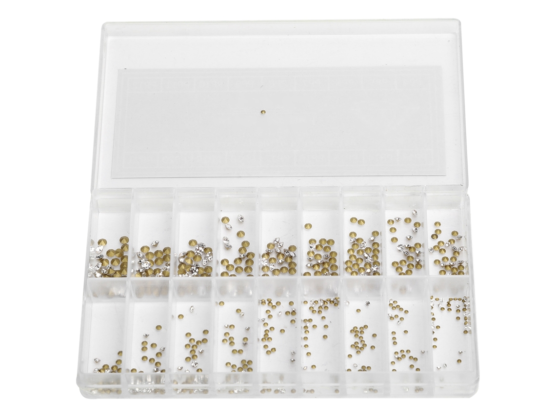 Herramienta De Reparación De Relojes Con 18 Rejillas De Diamantes De Imitación Artificiales Para Relojeros.