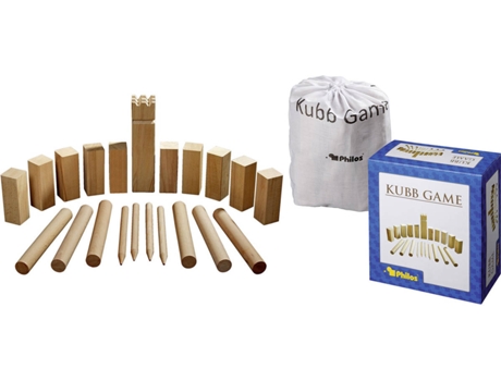 Philos Beechwood Kubb juego original 31x28cm