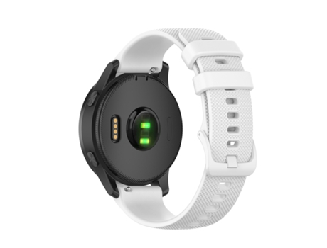 Correa de reloj de silicona de 20 mm para Huami Amazfit GTS / Samsung Galaxy Watch Active 2 / Gear Sport (blanco)
