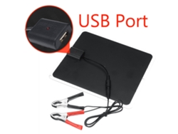 Panel Solar Portátil De Silicio Monocristalino De 20 W Para Camping, Senderismo, Cargador Usb Y Uso En Exteriores.