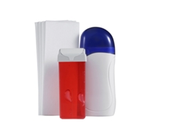 Set Máquina Depilatoria De Cera Para Salón Calentador De Cera Cartucho Papel Depilatorio Epilador Rosa