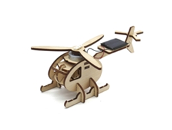 Rompecabezas De Madera Con Modelo De Helicóptero Solar, Juguete Para Armar, Decoración Del Hogar Para Niños