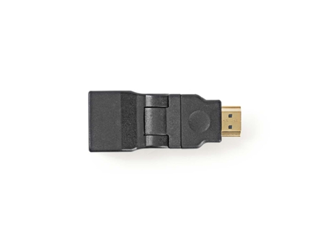 Adaptador HDMI Conector HDMI HDMI hembra Chapado en oro Giro ABS Negro 1 PC. Sobre NEDIS