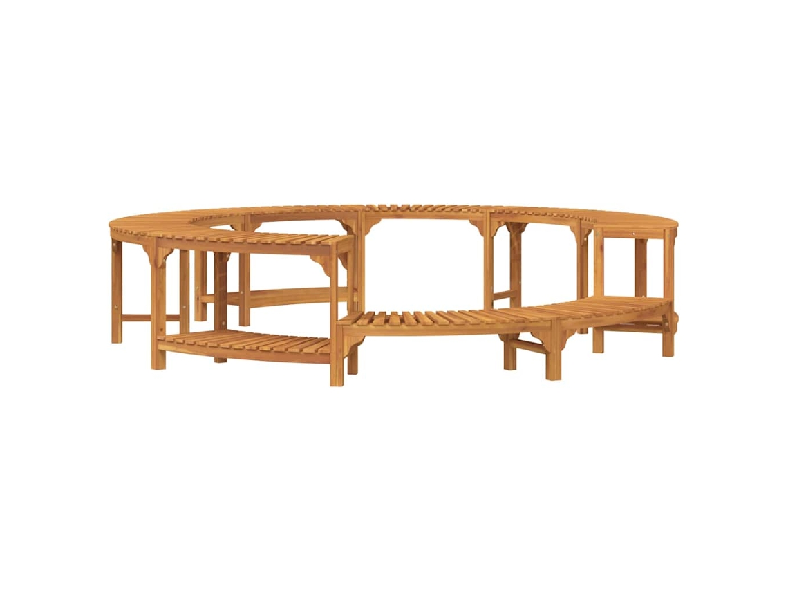 Maison Exclusive - Alrededor De Spa Marrón Ø255 X 55,5 Cm Madera De Acacia Sólida